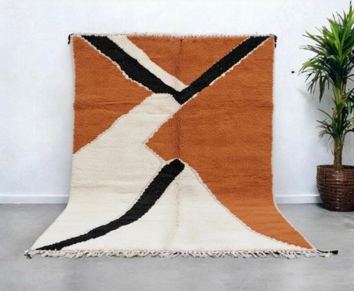 Grand Tapis Bérbere Ambachtelijk 400cmx300cm – vloerkleden en tapijten, Cotton