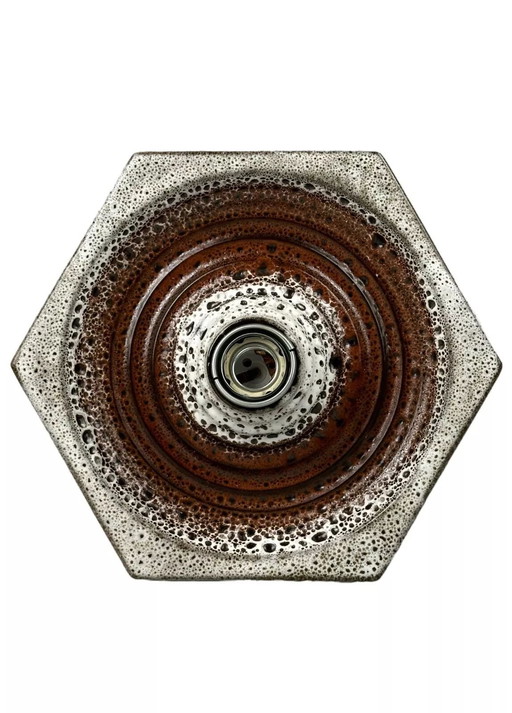 60s 70s Wall Lamp Ceramic Mid - Century Wall Sconce Space Age Design