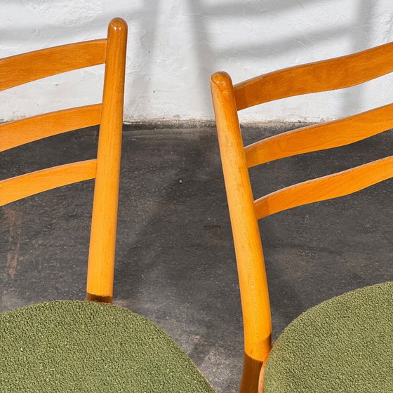 Set of 4 Czechoslovak Dining Chairs, Attributed to Interier Praha, 1960s – Textile (photo 11 of 14)