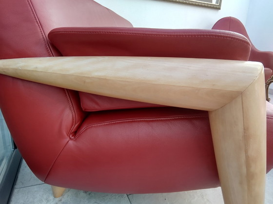 Image 1 of Sitting Vision De Toekomst Bank + Fauteuil rood