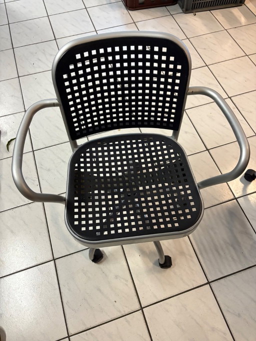 Chaise pivotante argentée Depadova (MDK-106371) Vico Magistretti 6x