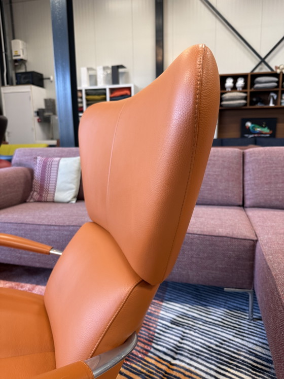 Image 1 of Leolux Formi Sillón cuero naranja