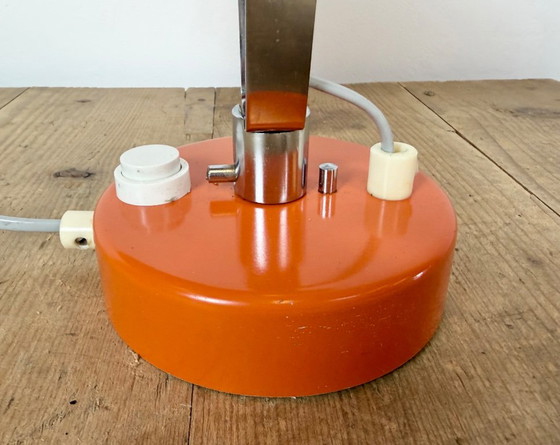 Vintage oranje metalen wandlamp van Lidokov, jaren 70. – Wandlampen, Chrome (photo 7 of 17)