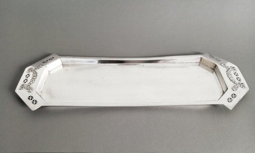 Argentor secessionist/jugendstil silver-plated tray cca 1905 Vienna