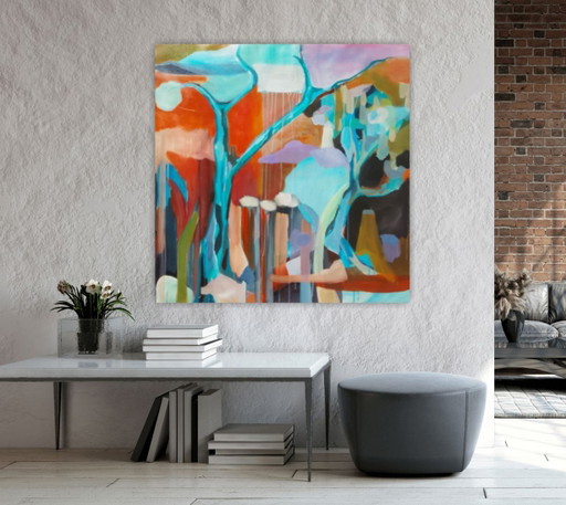 Peinture Acrylique "Infinity" 100x100cm