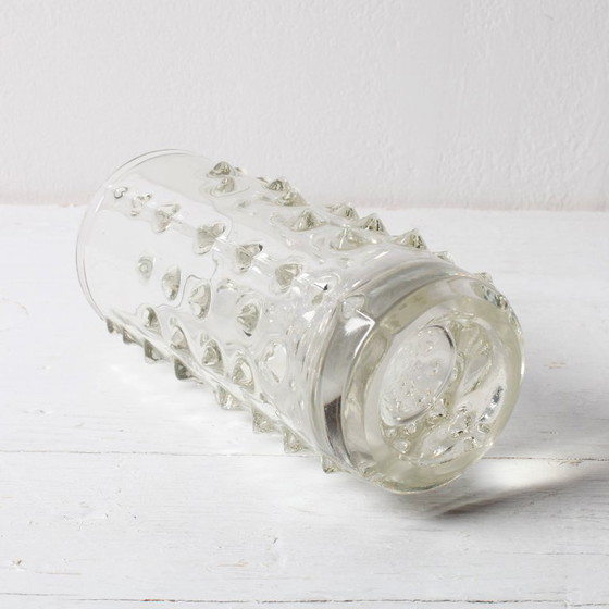 Image 1 of Mid-Century Spiky Glass Vase by Pavel Panek, Czech Republic / 1971
