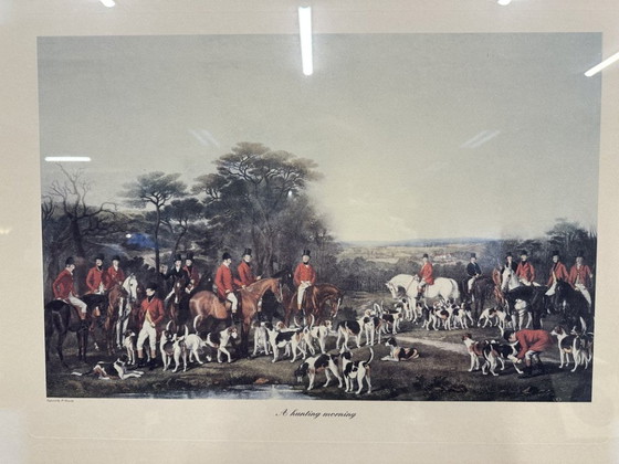English Print "A hunting morning" – Art, Glass, Paper (photo 2 of 5)