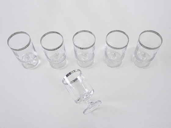 Image 1 of Set di bicchieri, stile Hollywood Regency, anni '70, made in Italy