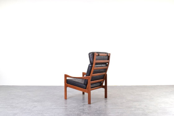 Image 1 of Fauteuils lounge vintage en teck par Illum Wikkelsø pour Niels Eilersen, années 1960.
