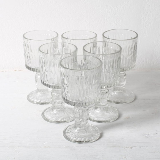 Juego de 6 Vasos de Chupito Ravenhead Siesta Bark 6 cl / Reino Unido / Años 70 – Vasos y jarras, Glass (photo 6 of 11)
