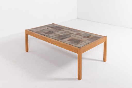 Tavolino da caffè in stile danese moderno con piano in ceramica di Sallingboe
