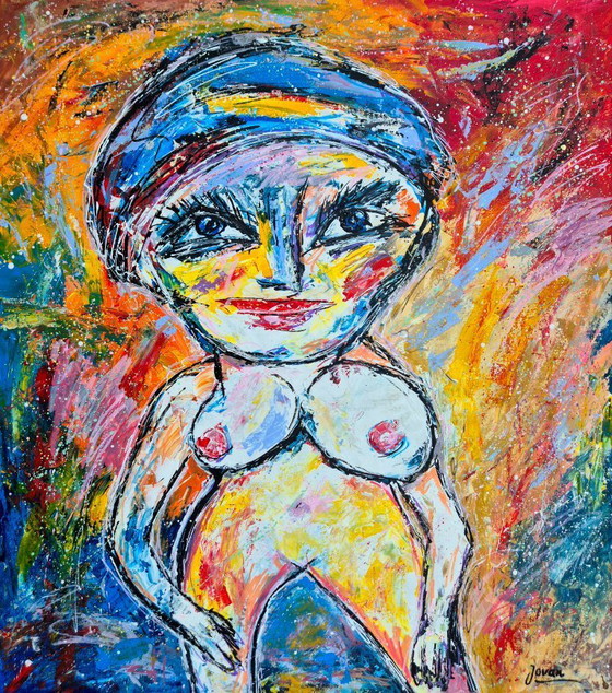 Image 1 of Jovan Srijemac (1962) - Naked woman with beret