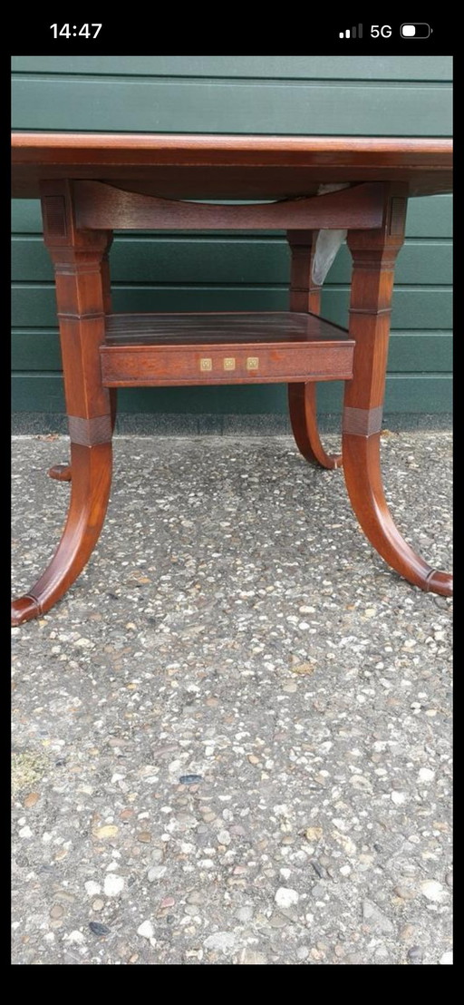 Table à manger Schuitema Art Nouveau en cerisier