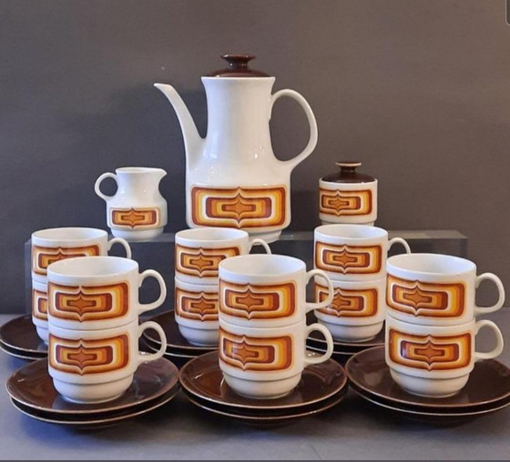 Image 1 of Design HANS THÉO BAUMANN Service 12 people.