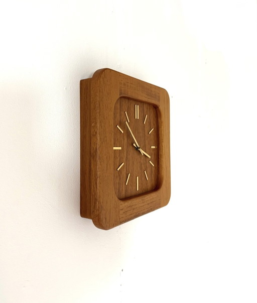 Vintage teak wall clock, Westminster clocks '70