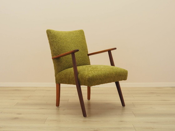 Image 1 of Sillón verde, diseño danés, década de 1960, fabricado en Dinamarca.