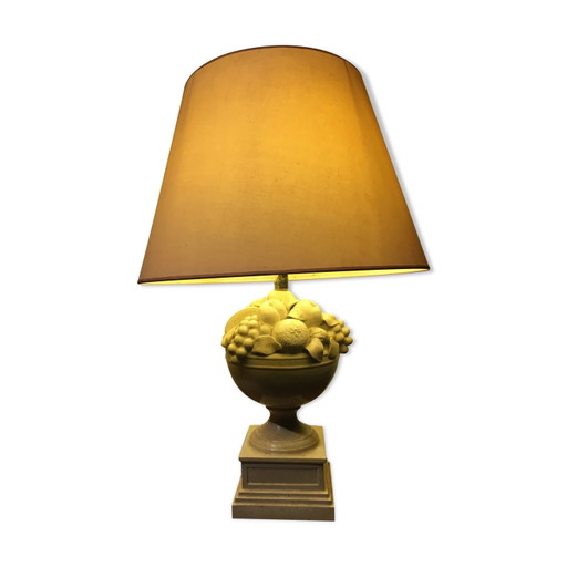 Ceramic fruit bowl lamp