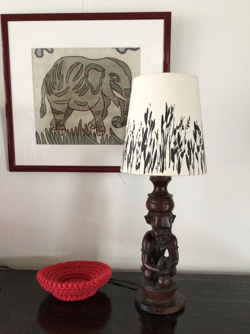 Vintage Tribal lamp base