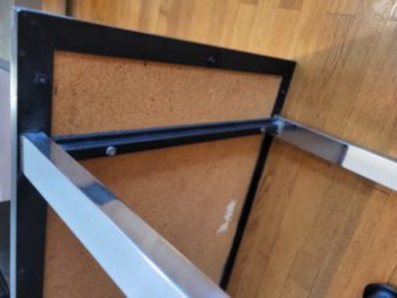 Image 1 of Juliette Belarti coffee table in Volcan lava and Belgium ceramics 1960