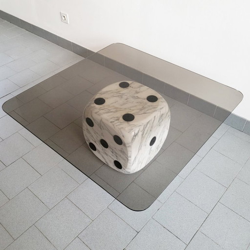 VINTAGE COFFEE TABLE 1970 BY OSVALDO BORSANI TECNO MODUS MARBLE & GLASS 70S 1970S