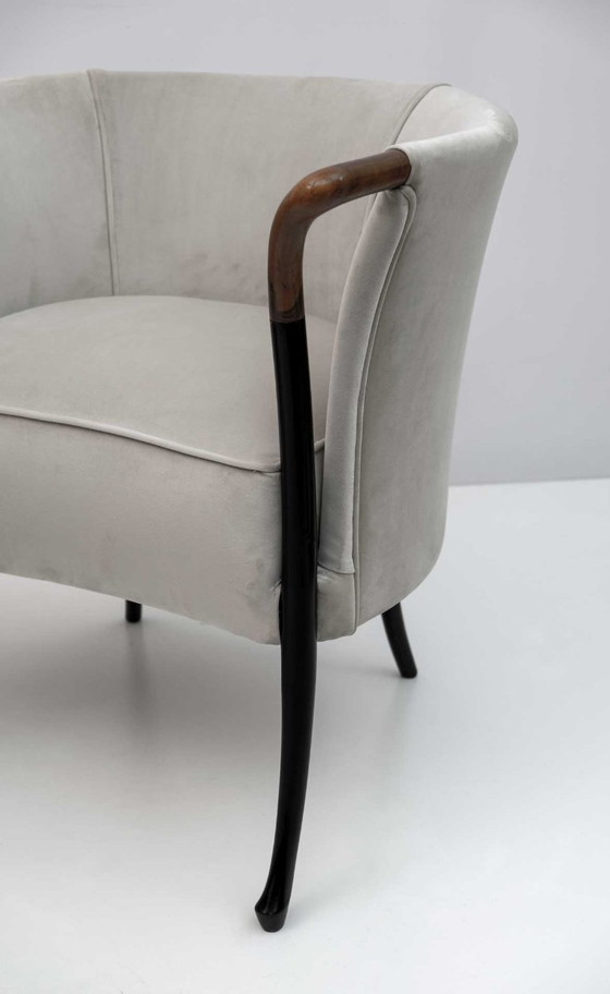 Image 1 of Seltenes Giorgetti Italienisches Samt Sofa "Progetti", 1980er Jahre