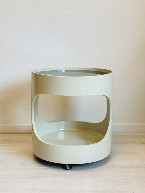 Image 1 of Vintage space age side table ‘LUNA’ – Opal Möbel, jaren ’60
