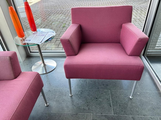 Kinnarps 2-seater sofa + armchair | Solid quality set – Metal, Textile (photo 2 of 7)