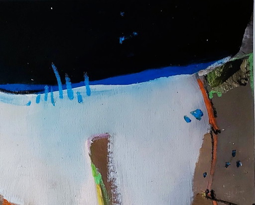 Cliff - Painting - Acrylic Mixed Techniques – schilderijen tekeningen, Canvas (photo 2 of 5)