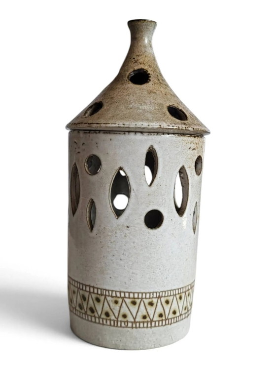 Lanterne en céramique "La Fagoterie" – Bougeoirs et chandeliers, Porcelain, Ceramic, Vintage (photo 3 of 10)