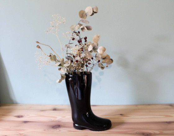 Image 1 of Vintage ceramic "boot" vase