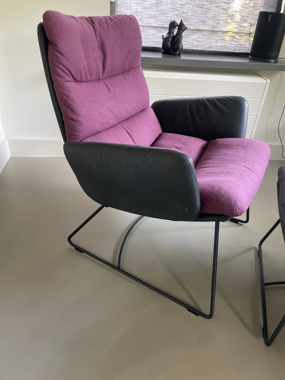 KFF - Arla Lounge sled base with footstool – Armchairs, Metal, Textile (photo 4 of 6)