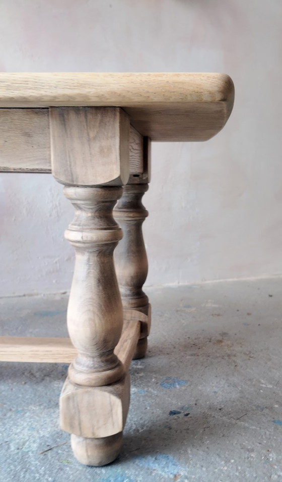 Antique solid oak farmhouse Coffee table – Wood (photo 11 of 16)