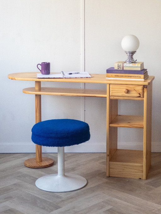 Vintage-Schreibtisch aus Kiefernholz