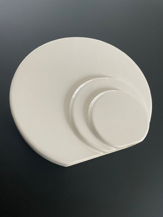 Image 1 of Vintage disc vase in postmodern design