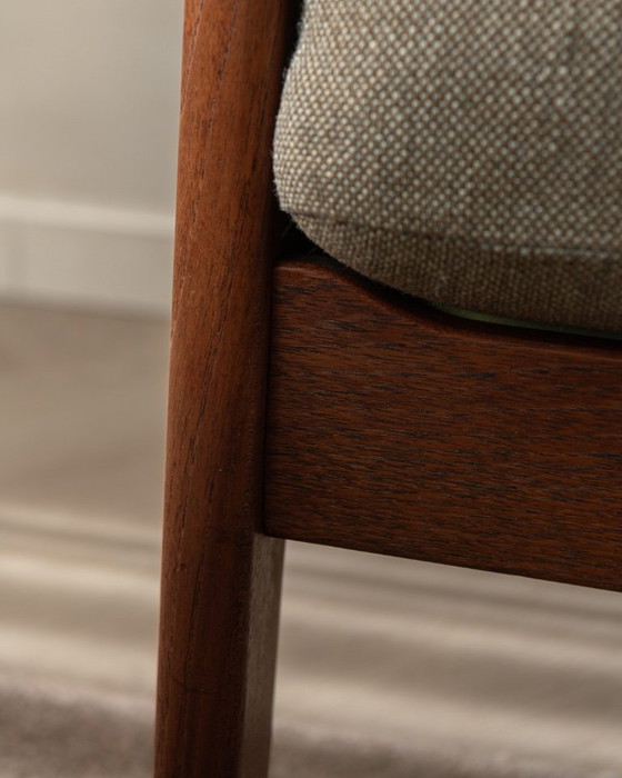 Image 1 of Canapé deux places Senator vintage par Ole Wanscher pour Cado | Structure en teck danois | Revêtement d'origine | Années 1960