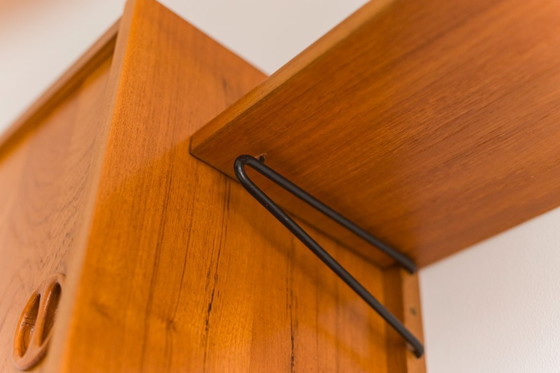 Image 1 of Mid Century Modernes Wandmöbel aus Teakholz, Kurt Østervig zugeschrieben, 1960