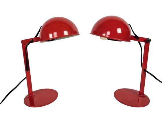 Image 1 of Lampes de bureau/de table style industriel milieu du siècle (2) - Italie - années 70