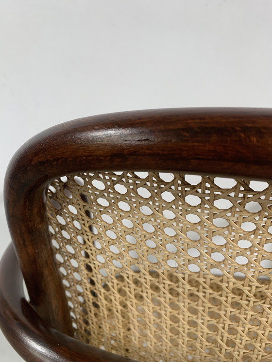 Image 1 of Chaises vintage A811 en rotin par Josef Hoffmann pour Thonet, années 1930, ensemble de 2
