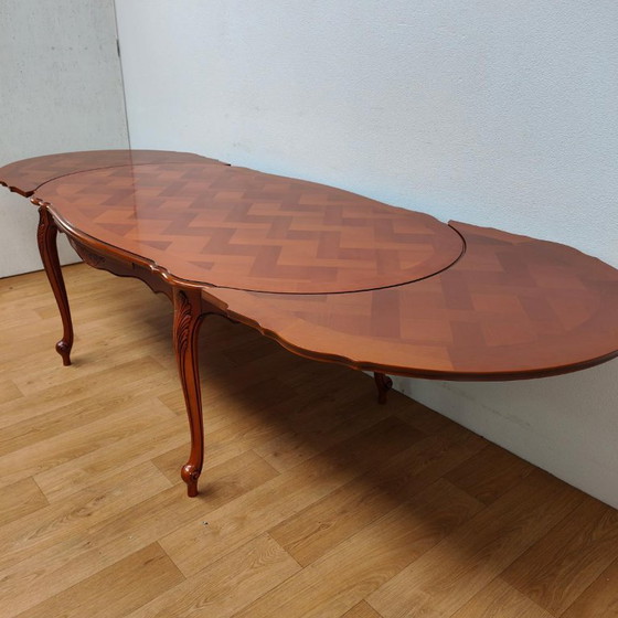 Vintage Country Dining Table Dining Room Table Extendable Table – Wood (photo 13 of 22)