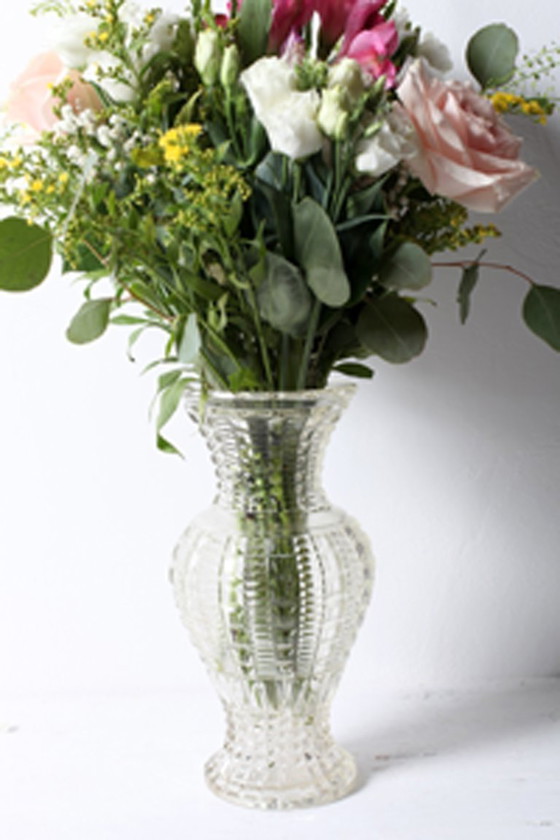 Image 1 of Art Deco Glass Vase: Mid-Century Fidenza Italian Design / 1960s