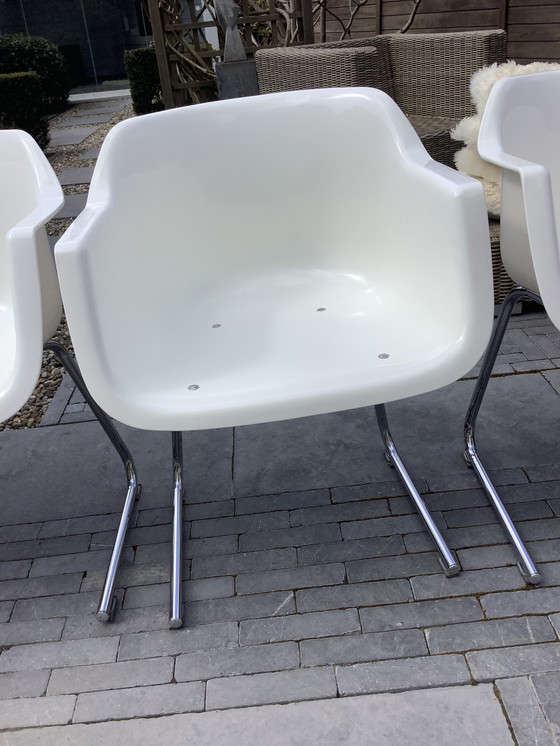 Image 1 of 4x Fauteuils en plastique par Albert Jacob pour Grosfillex, 1970