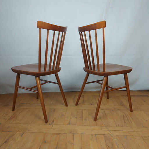 2x Chaise TON tchécoslovaque années 1960