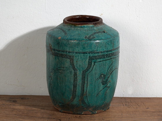 Smaragdgroene antieke vaas (ca. 1820) #40 – Vazen, Ceramic (photo 28 of 40)
