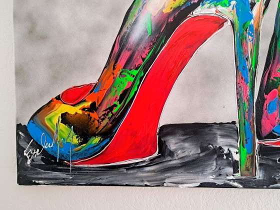Image 1 of Henry ESCOBAR - Pop Heels - Artist's Painting