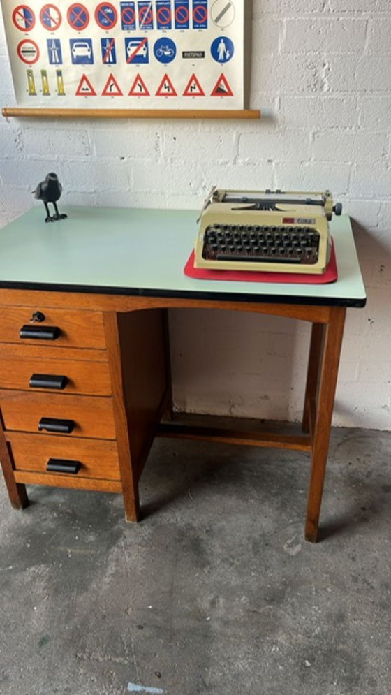 Image 1 of Retro vintage mid-century (school) desk
