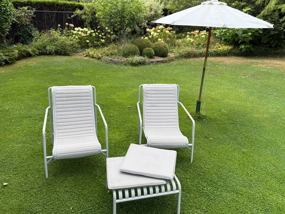 Set da giardino con salotto a palizzata Hay – Set da salotto, Metal (photo 3 of 8)