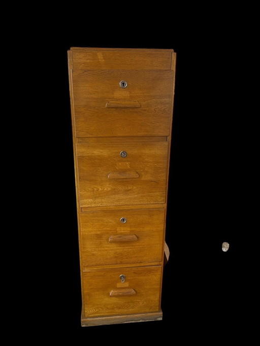 Solid Oak Craft Cabinet 1950