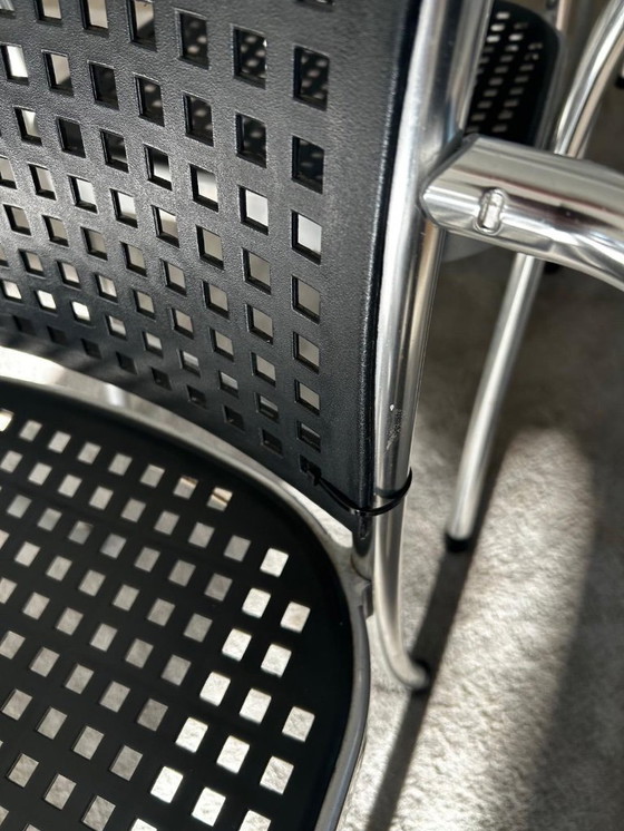 Image 1 of 8 x Der Padova Silver Stuhl von Vico Magistretti 