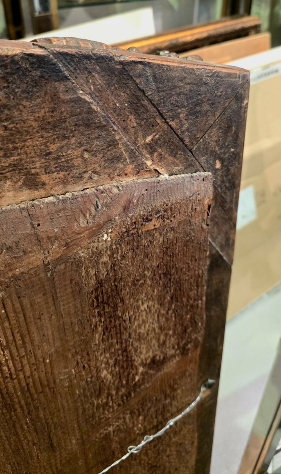 Image 1 of 18th-century period mirror in carved wood, Louis XV style