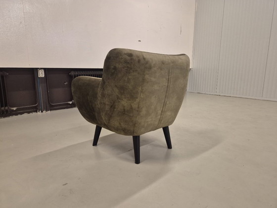 Image 1 of 50 % DE RÉDUCTION EN MAGASIN D'EXPOSITION - Fauteuil George + Repose-pieds - Vert